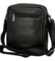 Pánská kožená crossbody taška černá - Bellugio Pedro