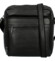 Pánská kožená crossbody taška černá - Bellugio Dagoma