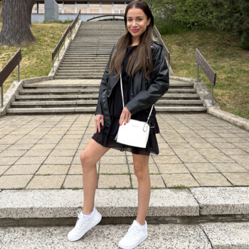 Dámská crossbody kabelka černá - Delami Petite Muse