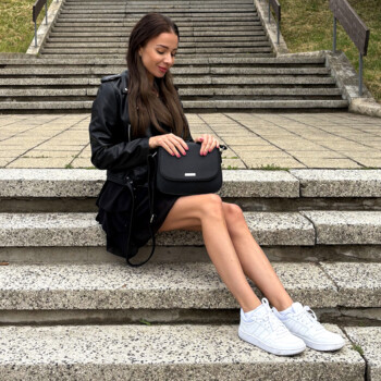 Dámská crossbody kabelka tmavě červená - Delami Little Charm