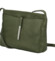 Dámská kožená crossbody kabelka tmavě zelená - Delami Eneta