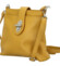 Dámská kožená crossbody kabelka žlutá - Delami Vera Pelle Laira new
