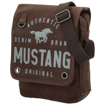 Pánská crossbody taška hnědá - Mustang Roger