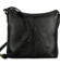 Dámská kožená crossbody kabelka černá - Hexagona Karmen