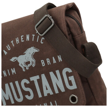 Pánská crossbody taška hnědá - Mustang Roger