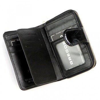 Dámská kožená peněženka černá - Gregorio Allis