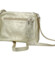 Dámská kožená crossbody kabelka zlatá - Delami Vera Pelle Bandit