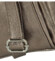 Dámská kožená crossbody kabelka bronzová - Delami Vera Pelle Bandit