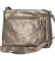 Dámská kožená crossbody kabelka bronzová - Delami Vera Pelle Bandit
