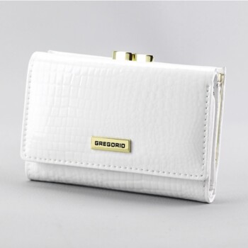 Dámská kožená peněženka bílá - Gregorio Oxana