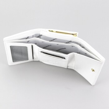 Dámská kožená peněženka bílá - Gregorio Oxana