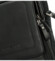 Pánská kožená crossbody taška černá - Greenwood Vaios