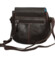 Dámská kožená crossbody kabelka tmavě hnědá - Greenwood Wika