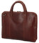 Pánská kožená business taška hnědá - Greenwood Vardan