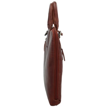 Pánská kožená business taška hnědá - Greenwood Vardan