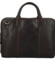 Pánská kožená business taška tmavě hnědá - Greenwood Vardan