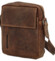 Pánská kožená crossbody taška hnědá - Greenwood Hovard