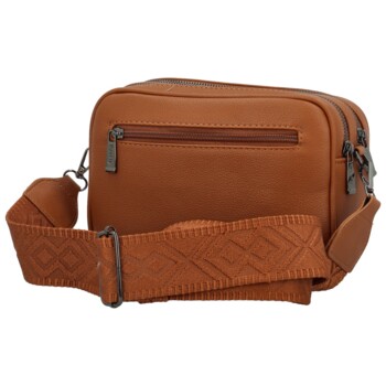 Dámská crossbody kabelka koňaková hnědá - MaxFly Merita