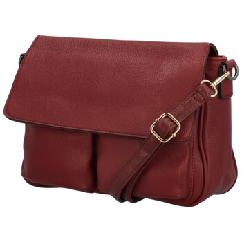 Dámská crossbody kabelka vínová - Firenze Samira
