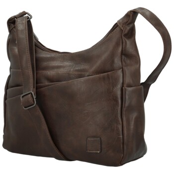 Dámská crossbody kabelka coffee - Firenze Ricco
