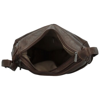 Dámská crossbody kabelka coffee - Firenze Ricco