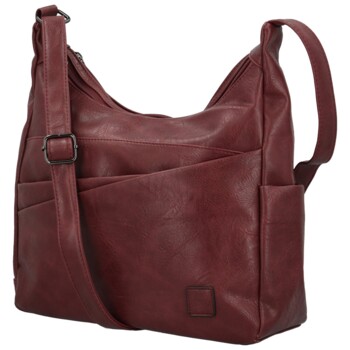 Dámská crossbody kabelka vínová - Firenze Ricco