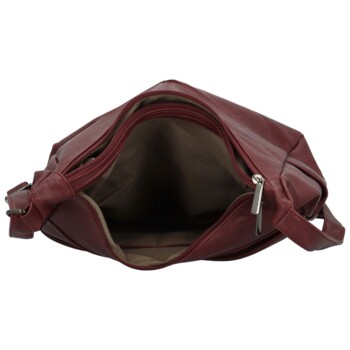 Dámská crossbody kabelka vínová - Firenze Ricco