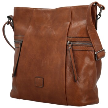 Dámská crossbody kabelka hnědá - Firenze Jamia