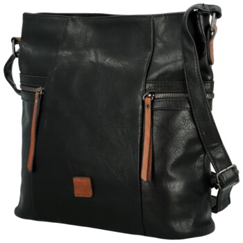 Dámská crossbody kabelka hnědá/černá - Firenze Jamia