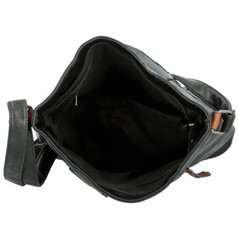 Dámská crossbody kabelka hnědá/černá - Firenze Jamia
