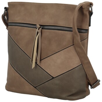 Dámská crossbody kabelka tmavě béžová - Firenze Rishi