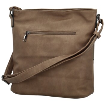 Dámská crossbody kabelka tmavě béžová - Firenze Rishi