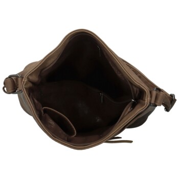 Dámská crossbody kabelka tmavě béžová - Firenze Rishi