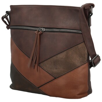 Dámská crossbody kabelka coffee - Firenze Rishi