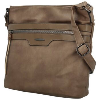 Dámská crossbody kabelka taupe - Firenze Shira