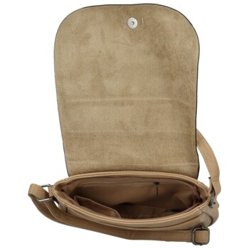 Dámská crossbody kabelka tmavě béžová - Firenze Maiami