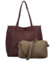 Dámský set kabelek vínový/khaki - MaxFly Areti