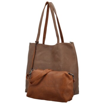Dámský set kabelek khaki/hnědý - MaxFly Areti