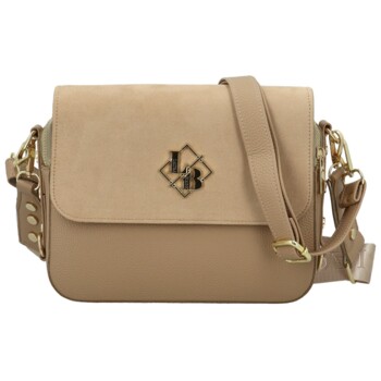 Dámská crossbody kabelka taupe - Laura Biaggi Wiana