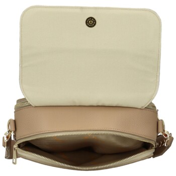 Dámská crossbody kabelka taupe - Laura Biaggi Wiana