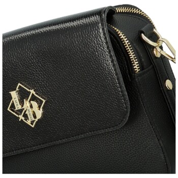 Dámská crossbody kabelka černá - Laura Biaggi Wiana