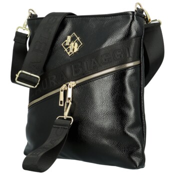 Dámská crossbody kabelka černá - Laura Biaggi Latoya