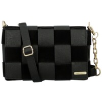 Dámská crossbody kabelka černá - Laura Biaggi Fabia