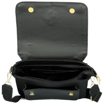 Dámská crossbody kabelka černá - Laura Biaggi Daneliya