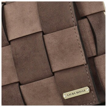 Dámská crossbody kabelka taupe - Laura Biaggi Fabia