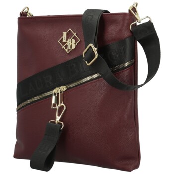 Dámská crossbody kabelka vínová - Laura Biaggi Latoya