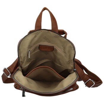 Dámský kabelko/batoh hnědý - Coveri Bercel