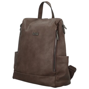 Dámský kabelko/batoh coffee - Coveri Tatiana new