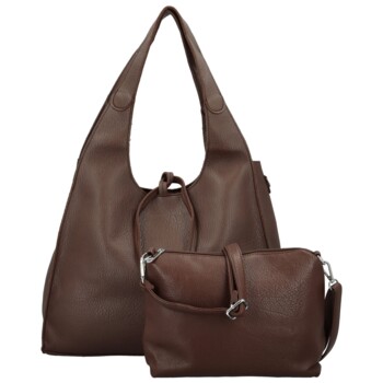Dámský set kabelek coffee - Coveri Kiria
