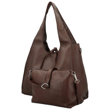 Dámský set kabelek coffee - Coveri Kiria